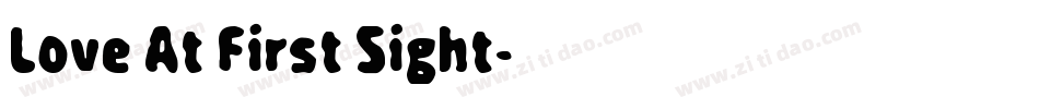 Love At First Sight字体转换